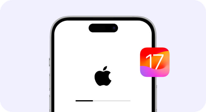 iOS 17アップデート後のブートループ