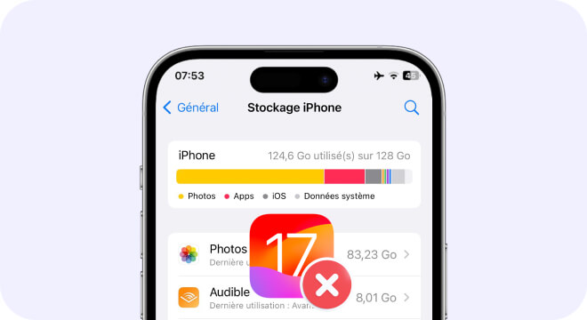 Unenough Storage to Update iOS 17