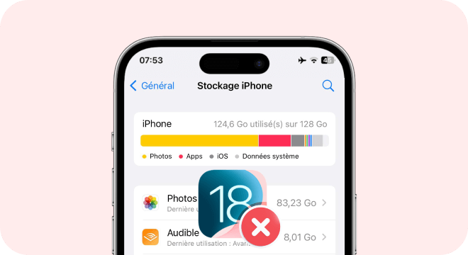 Unenough Storage to Update iOS 18