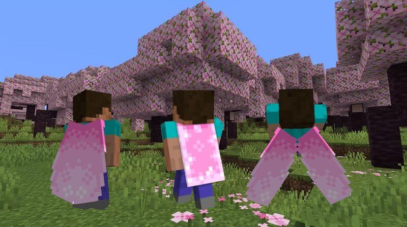 how to get the cherry blossom cape in minecraft