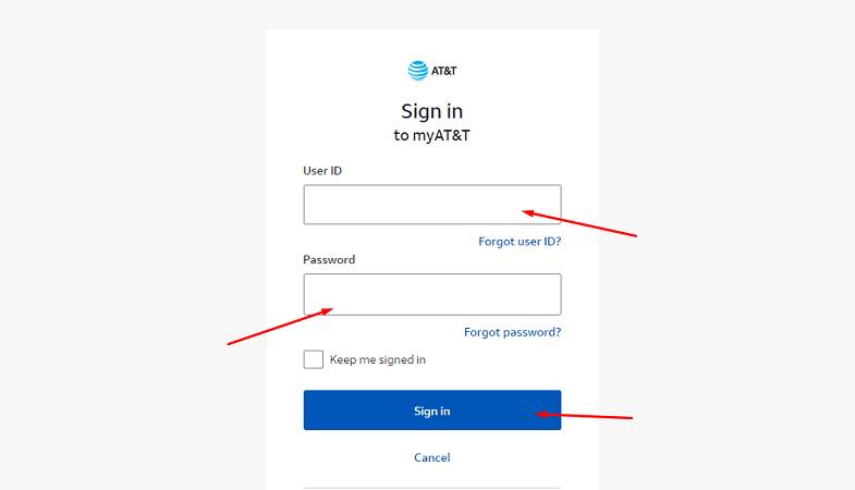 sign in att website