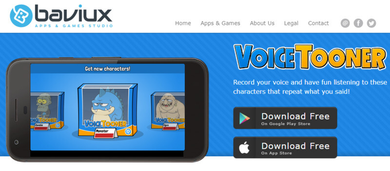 cartoon voice generator for voicetonner