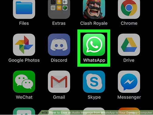 open whatsapp iphone