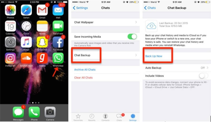 change phones without losing WhatsApp data via backup 1