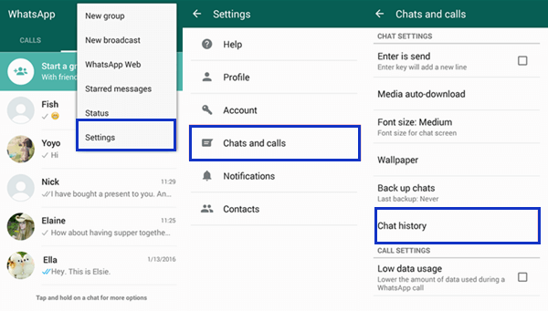 Whatsapp on delete chat How To