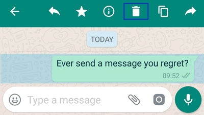 delete an individual WhatsApp chat