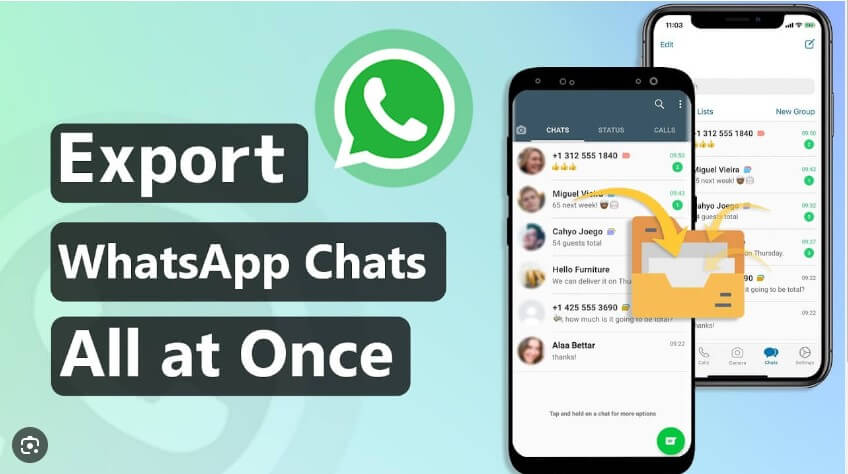 export whatsapp chat all at once