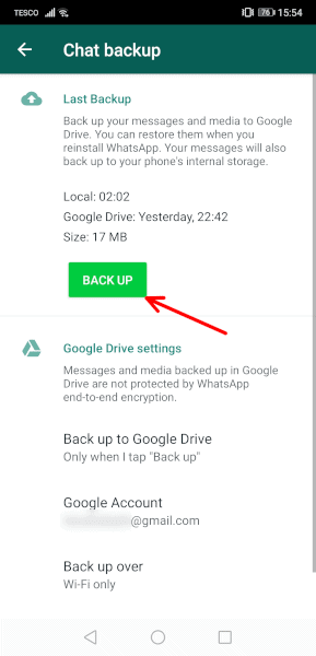 How to Backup WhatsApp