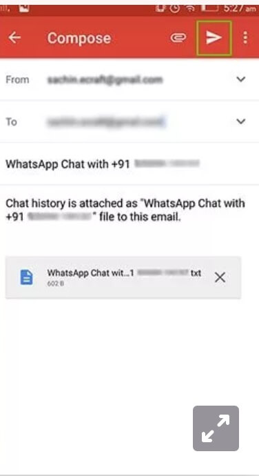 restore WhatsApp chat from text file