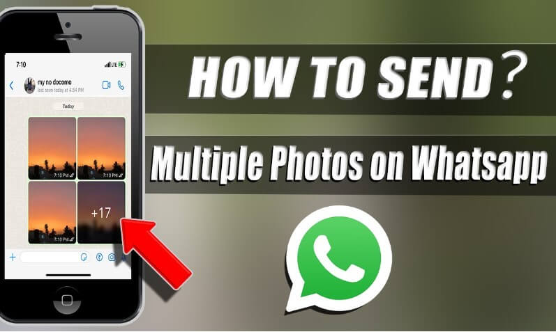 whatsapp send multiple photos iphone