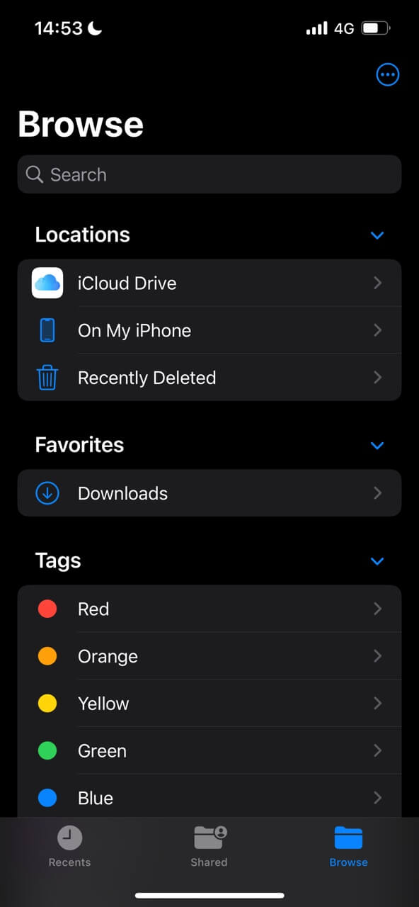 Browse iCloud Drive