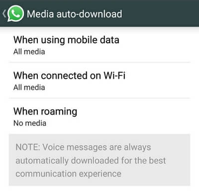 media auto download android