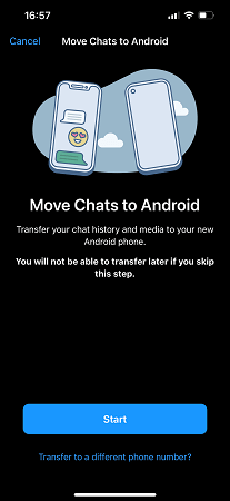 move chats to android