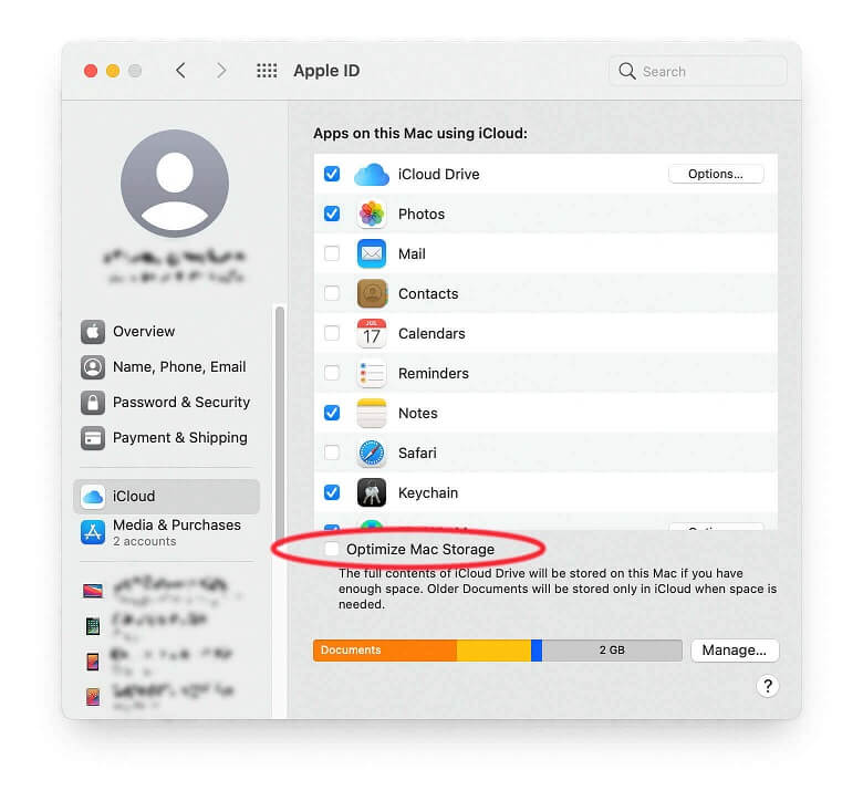 optimize mac storage