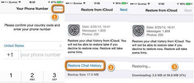 restore chat history