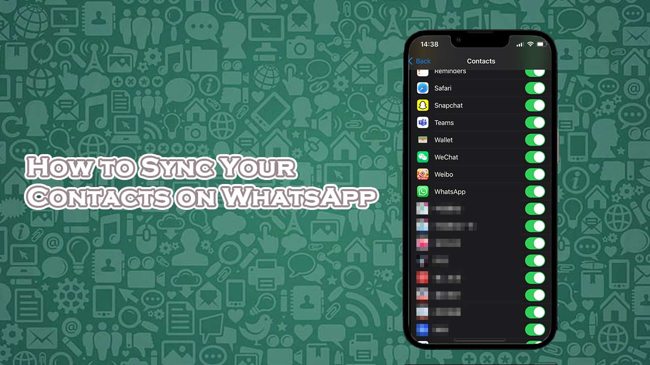 Sync Contacts on WhatsApp Cover