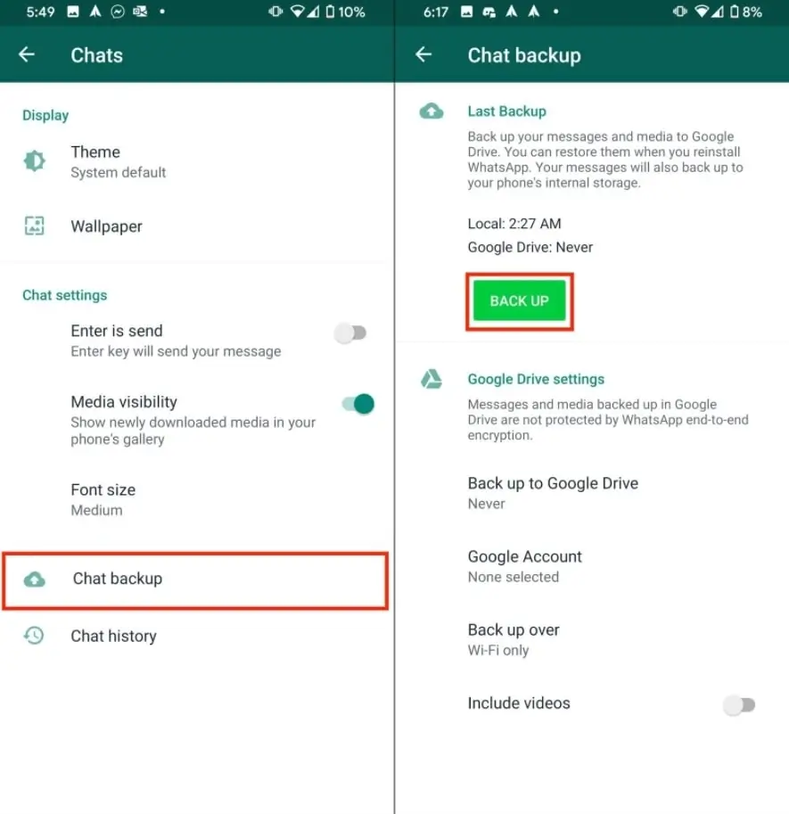 how to transfer WhatsApp data