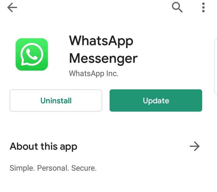 Update WhatsApp