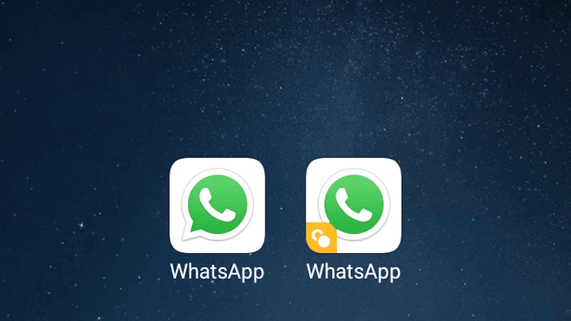 2 x whatsapp op 1 iphone