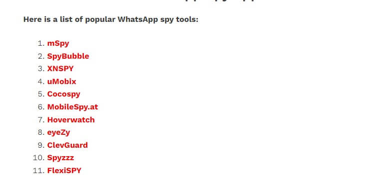using spy apps to spy on whatsapp