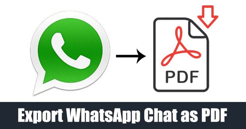 whatsapp chat to pdf