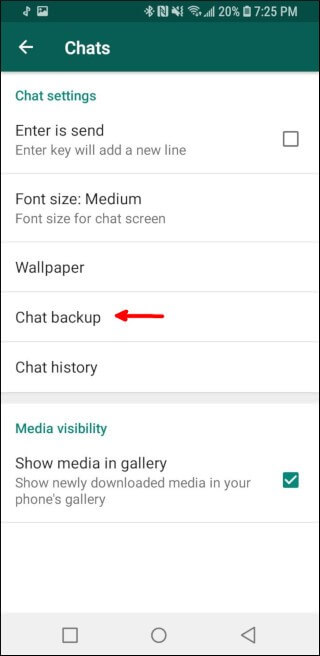 WhatsApp Chats Backup