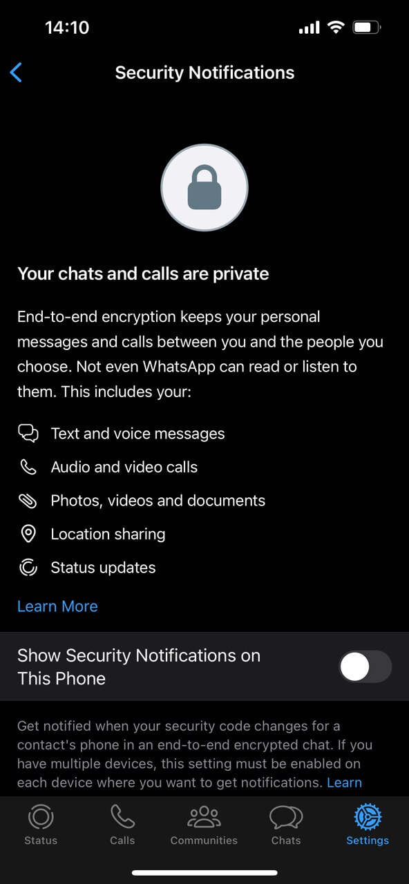 WhatsApp End to End Encryption