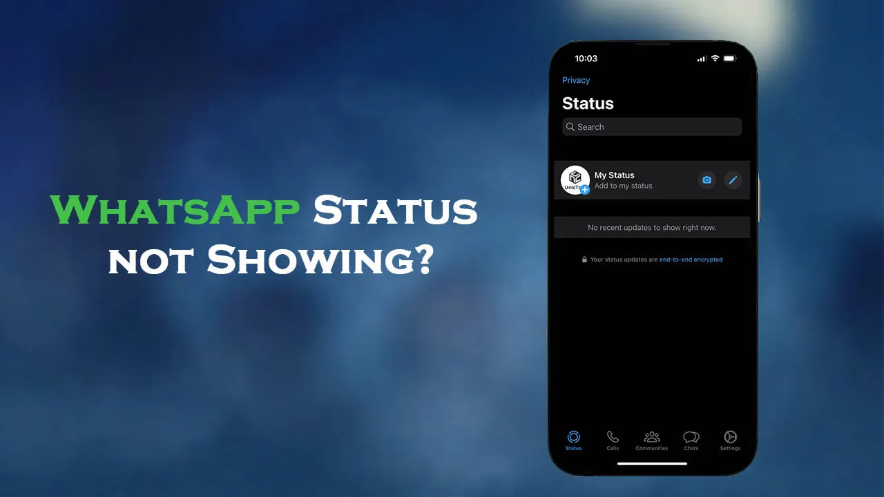 How to Fix "WhatsApp Status not Showing"