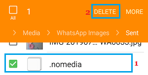 whatsapp nomedia file