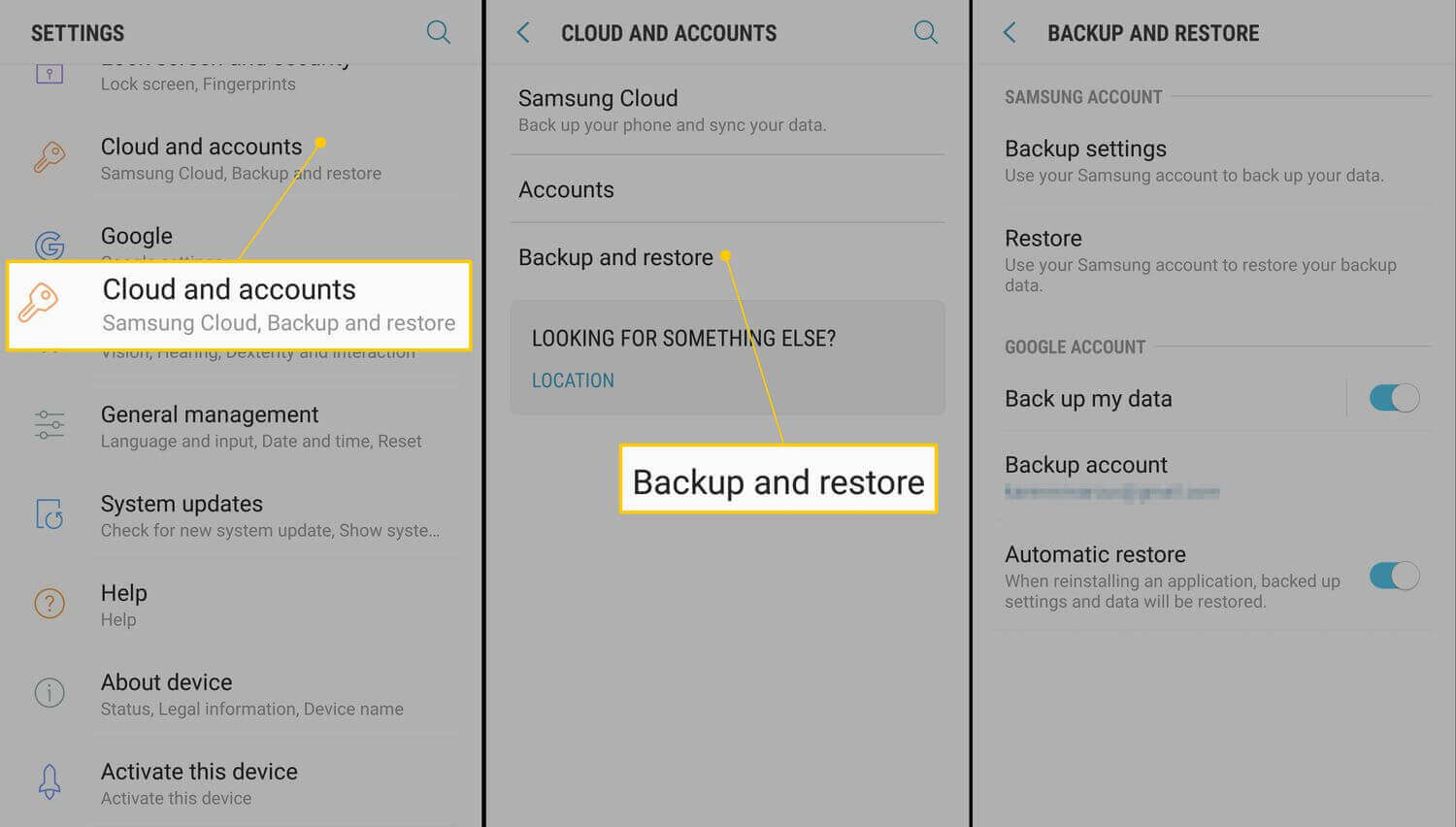 recover photos after factory reset with iCloud with Android settings