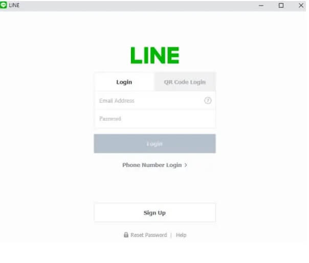 create line account with email