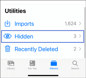 hidden album for photo vault app recovery