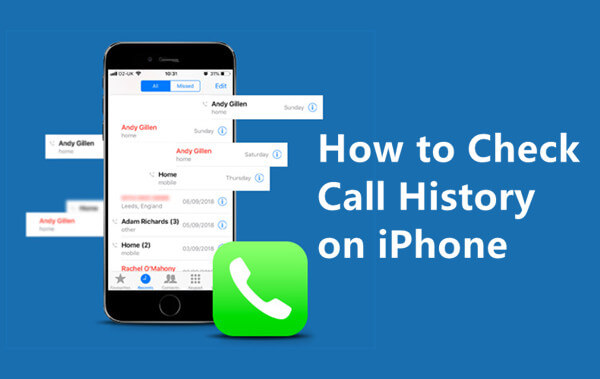 how to check call history on iPhone