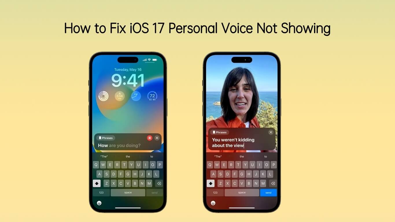 ios 17 personal voice not showing