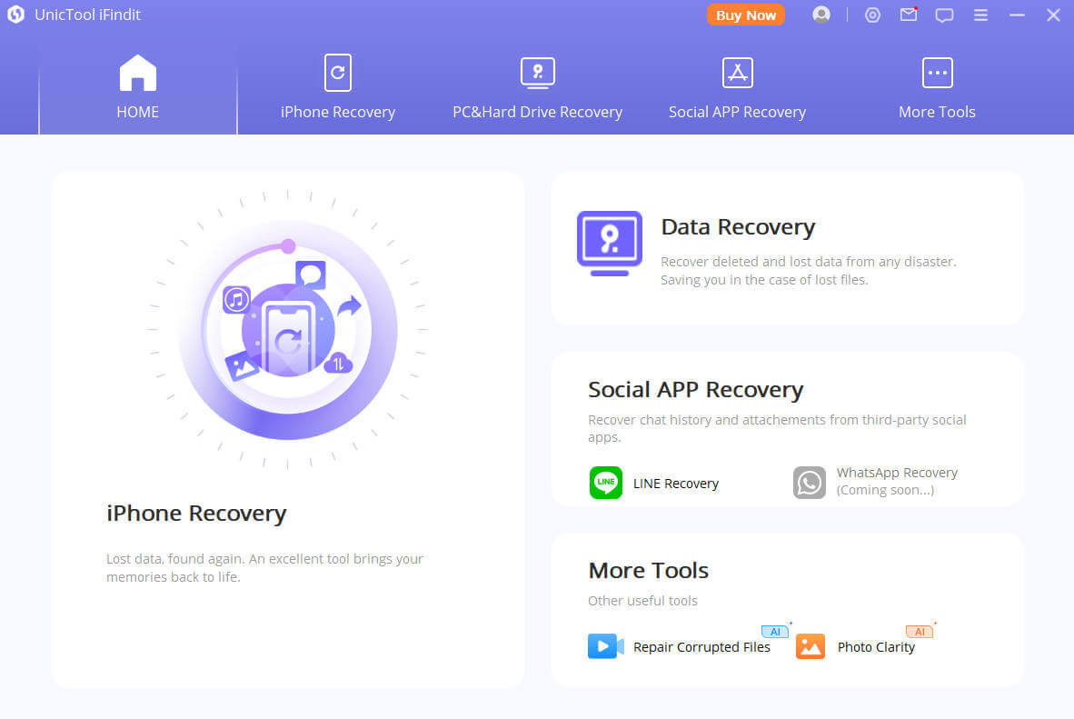unictool ifindit data recovery open
