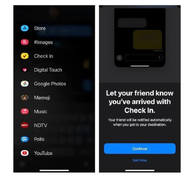 How to use the iMessage Check In feature on iOS 17
