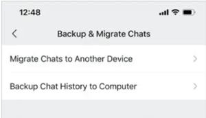 choose migrate option