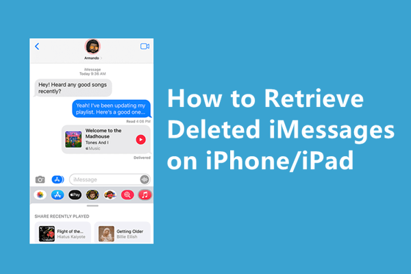 how to retrieve deleted iMessages on iPhone or iPad