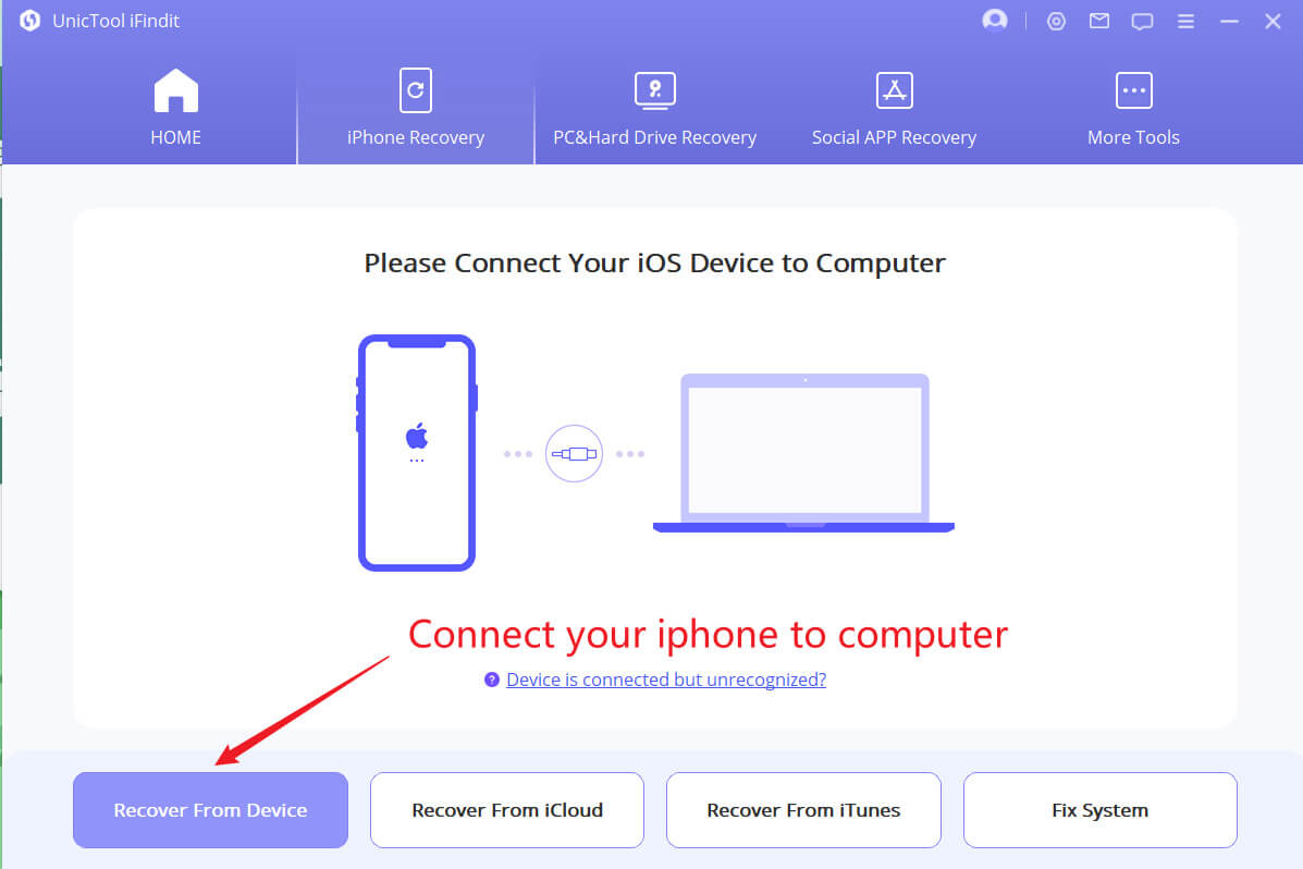 reccover from iOS devices for photo vault recovery 