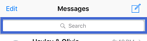 reveal the search bar