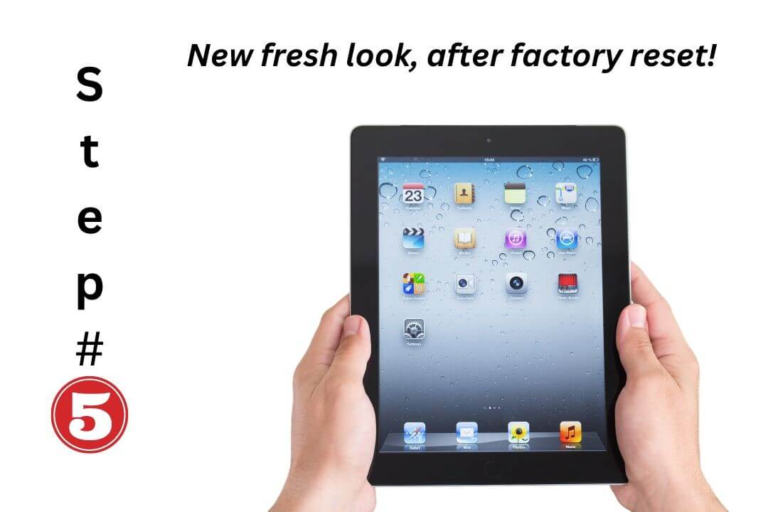 factory reset ipad