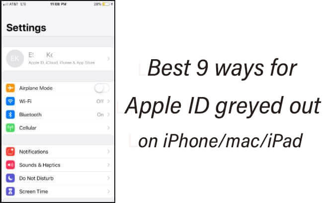 apple id is greyed out article cover