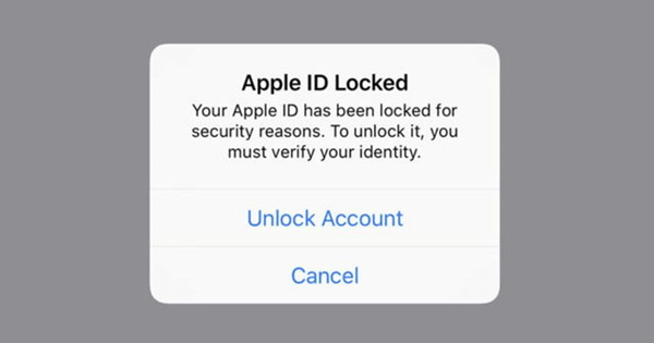 Apple ID locked for security reasons