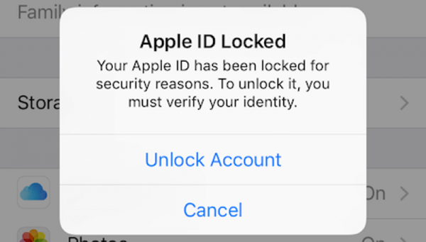 Apple ID locked