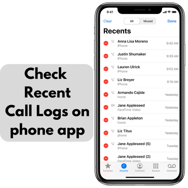 how do i get my call history on iphone