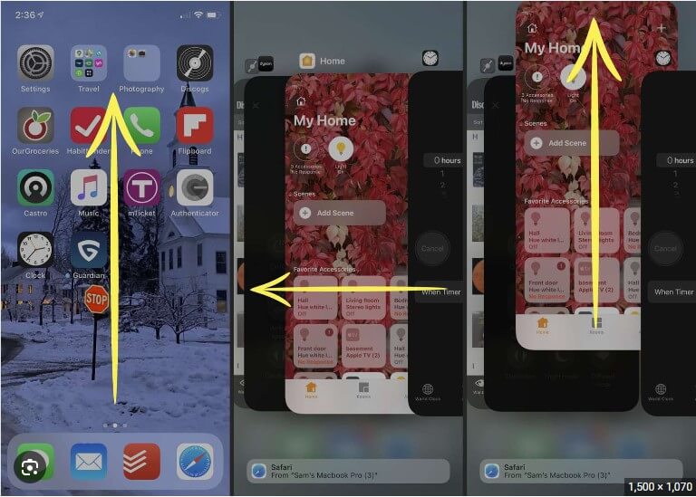 steps to clear iphone background apps