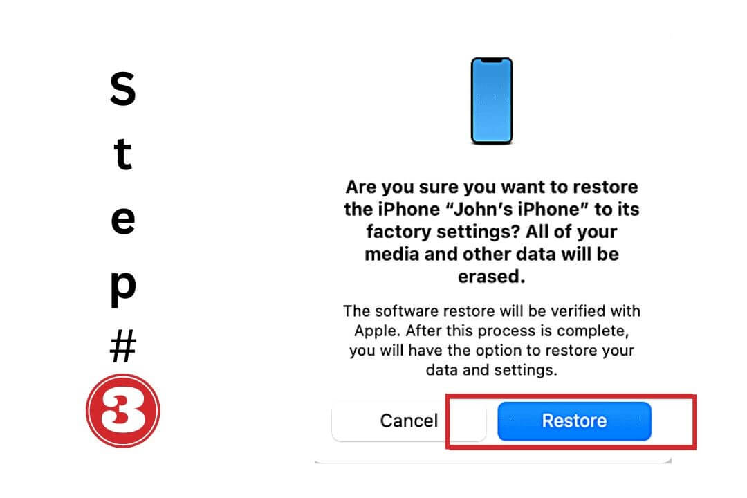 click restore backup