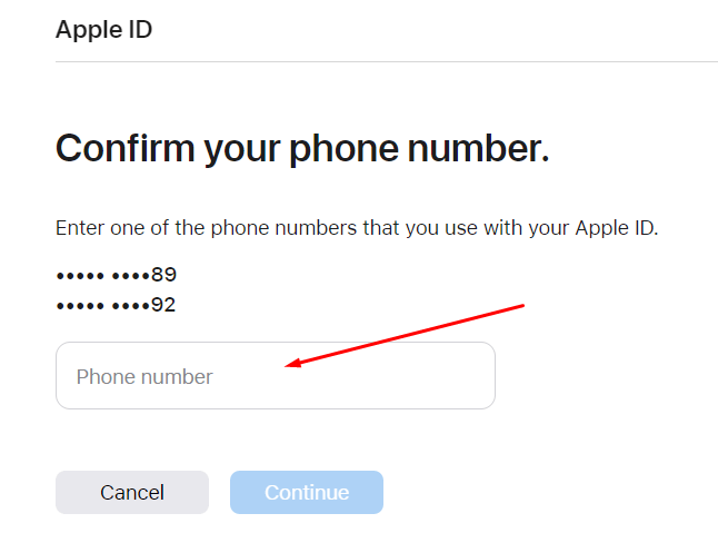 confirm phone number