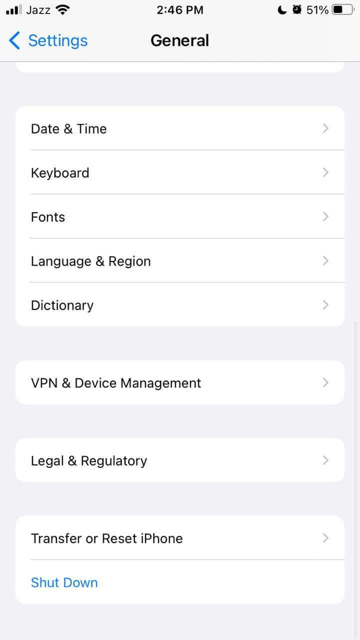 determine your region and language