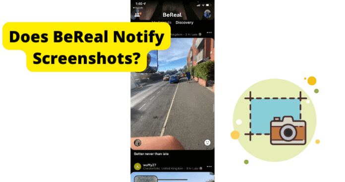 does bereal notify screenshots